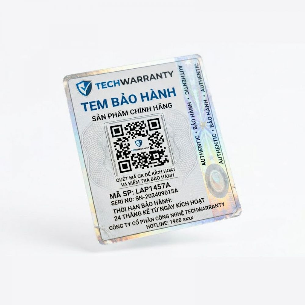 in tem bảo hành có mã qr