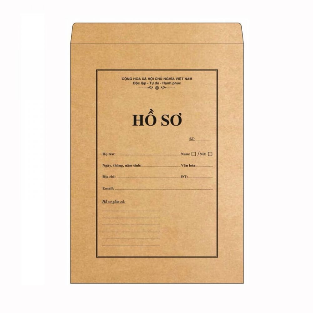 Bìa hồ sơ xin việc