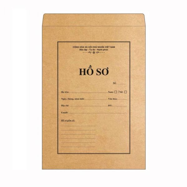 Bìa hồ sơ xin việc