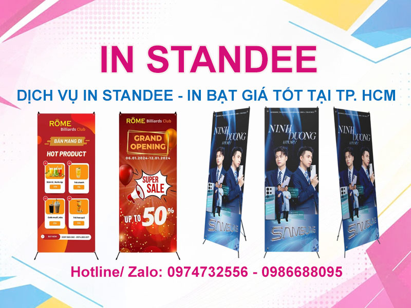 Dịch vụ in standee