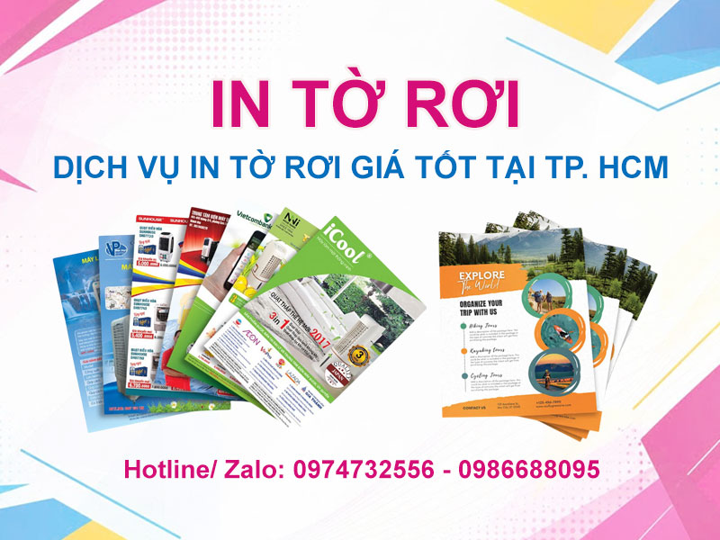 Dịch vụ in tờ rơi giá tốt tại TP.HCM